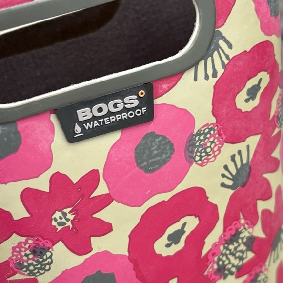 Bogs Women 8 Classic High Boot Floral Winter Boot Rubber Snow Rain Tall - Picture 9 of 11